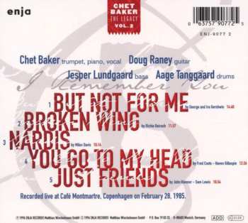 CD Chet Baker: I Remember You