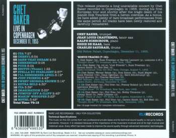 CD Chet Baker: Live In Copenhagen December 11, 1955