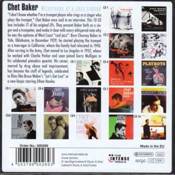 10CD/Coffret Chet Baker: Milestones Of A Jazz Legend