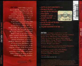CD Chet Baker: Plays For Lovers