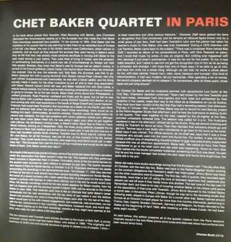 2LP Chet Baker Quartet: In Paris LTD