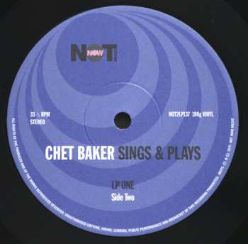 2LP Chet Baker: Sings & Plays