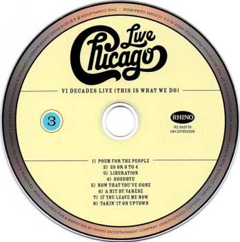 4CD/DVD/Coffret Chicago: Live VI Decades Live (This Is What We Do)
