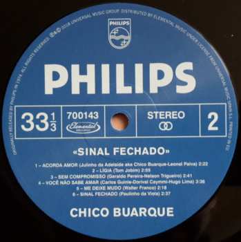 LP Chico Buarque: Sinal Fechado LTD