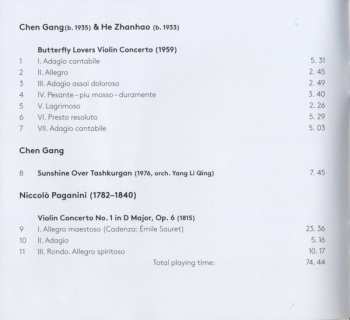 CD Niccolò Paganini: Butterfly Lovers & Paganini