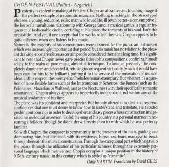 CD Frédéric Chopin: Festival Chopin: Concerto Nº 1 • Etudes • Nocturne • Impromptu • Polonaise • Mazurka