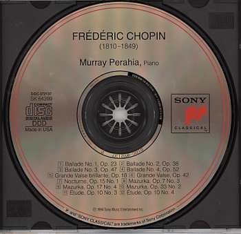 CD Frédéric Chopin: 4 Ballades