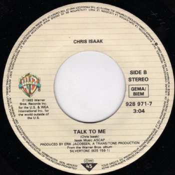 SP Chris Isaak: Livin' For Your Lover