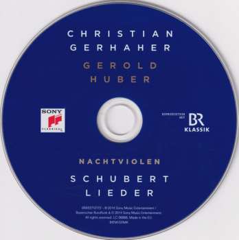 CD Franz Schubert: Nachtviolen: Schubert Lieder