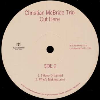 2LP Christian McBride Trio: Out Here LTD | NUM