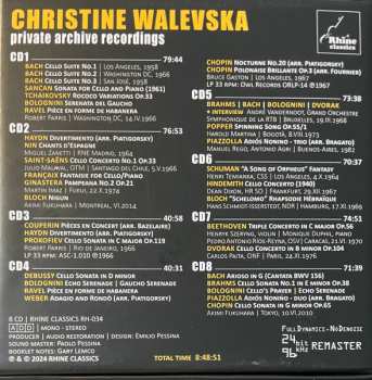 8CD/Coffret Christine Walevska: The Beauty & The Bow (Private Archive Recordings)