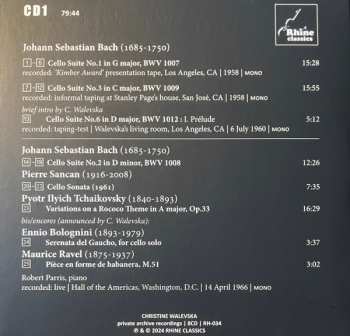 8CD/Coffret Christine Walevska: The Beauty & The Bow (Private Archive Recordings)