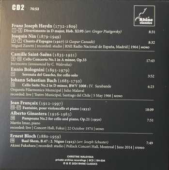 8CD/Coffret Christine Walevska: The Beauty & The Bow (Private Archive Recordings)