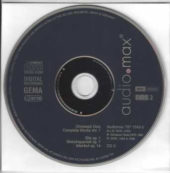 3CD/Coffret Christoph Delz: Complete Works Vol. 1