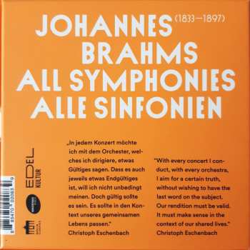 4CD/Coffret Johannes Brahms: The Symphonies