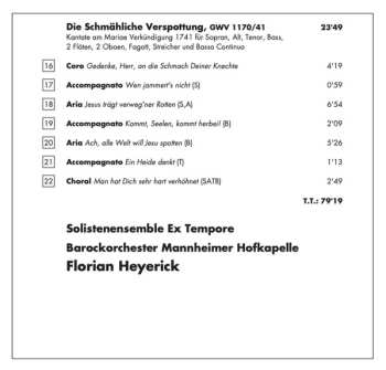 CD Christoph Graupner: Das Leiden Jesu: Passion Cantatas II