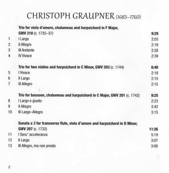 CD Christoph Graupner: Trio Sonatas