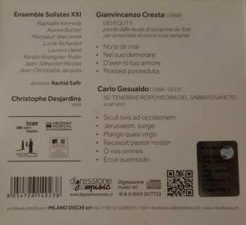 CD Carlo Gesualdo: Amore Contraffatto