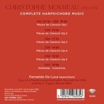 7CD/Coffret Fernando De Luca: Complete Harpsichord Music