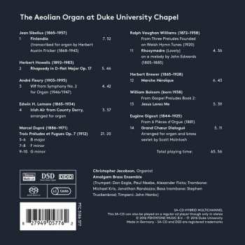 SACD Christopher Jacobson: The Aeolian Organ At Duke University Chapel