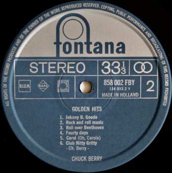 LP Chuck Berry: Chuck Berry's Golden Hits