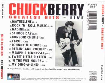 CD Chuck Berry: Greatest Hits - Live
