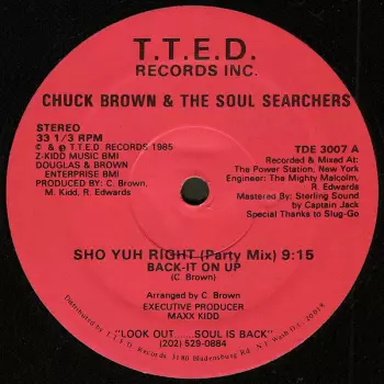 Chuck Brown & The Soul Searchers: Sho Yuh Right (Back-It On Up)