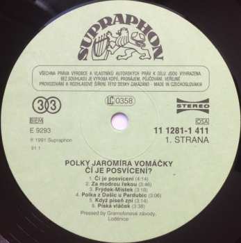 LP Jaromír Vomáčka: Čí Je Posvícení?