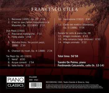 CD Francesco Cilea: Acque Correnti (Piano Music, Cello Sonata)