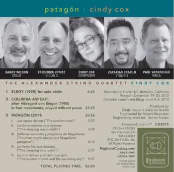 CD Alexander String Quartet: Patagón