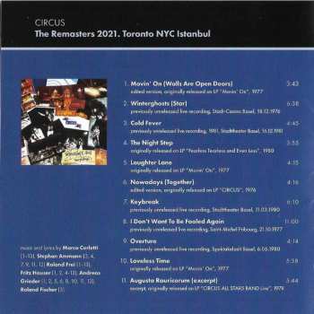 CD Circus: The Remasters 2021 – Toronto NYC Istanbul
