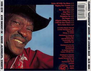 CD Clarence "Gatemouth" Brown: No Looking Back