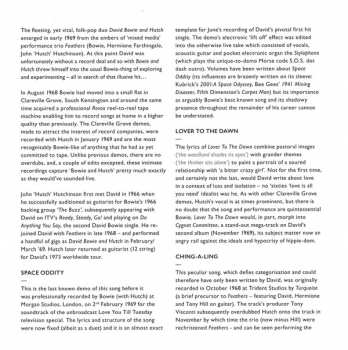 3SP/Coffret David Bowie: Clareville Grove Demos