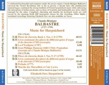 2CD Claude Balbastre: Music For Harpsichord