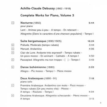 CD Claude Debussy: Complete Works For Piano, Vol. 3