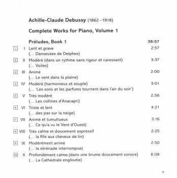 CD Claude Debussy: Complete Works For Piano, Volume 1