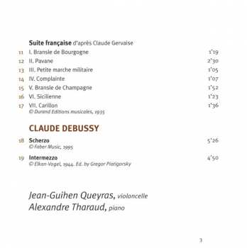 CD Claude Debussy: Debussy∙Poulenc Queyras∙Tharaud