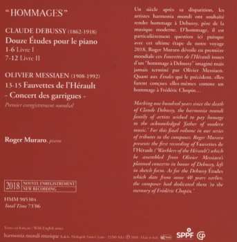 CD Claude Debussy: Études / Fauvettes De L'Hérault - Concert Des Garrigues -