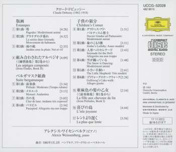 CD Claude Debussy: Suite Bergamasque / Children's Corner / Estampes / L'Isle Joyeuse / La Fille Aux Cheveux De Lin / La Plus Que Lente / Les Arpèges Composès