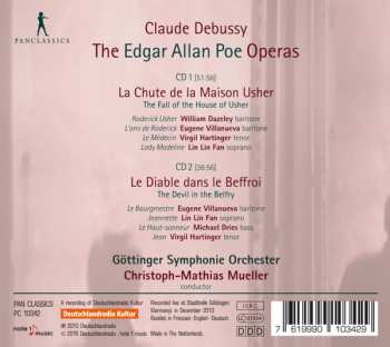2CD Claude Debussy: The Edgar Allan Poe Operas