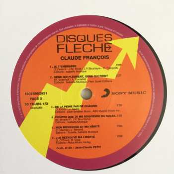 LP Claude François: Je Viens Diner Ce Soir