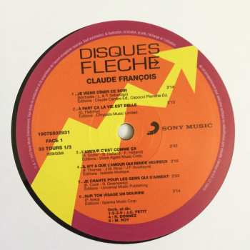 LP Claude François: Je Viens Diner Ce Soir