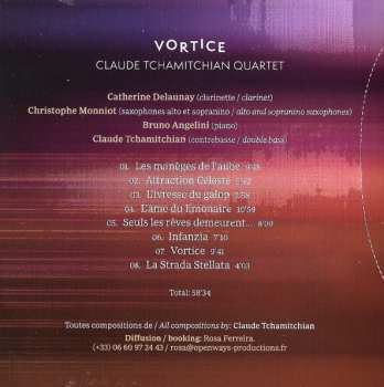 CD Claude Tchamitchian Quartet: Vortice