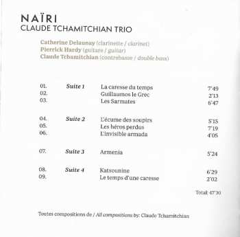 CD Claude Tchamitchian Trio: Naïri