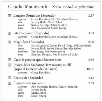 CD Claudio Monteverdi: Selva Morale E Spirituale Volume III