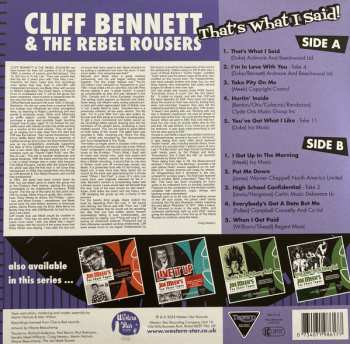EP Cliff Bennett & The Rebel Rousers: Joe Meek’s Tea Chest Tapes: That's What I Said! LTD