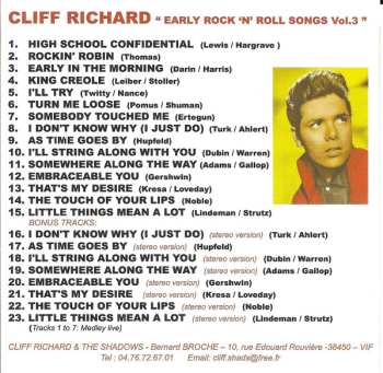 CD Cliff Richard: "Early Rock 'N' Roll Songs" Vol. 3