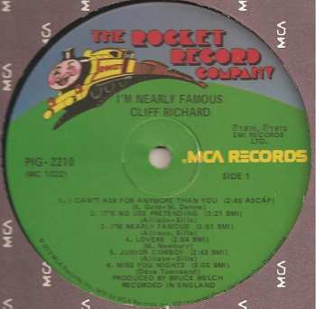 LP Cliff Richard: I'm Nearly Famous