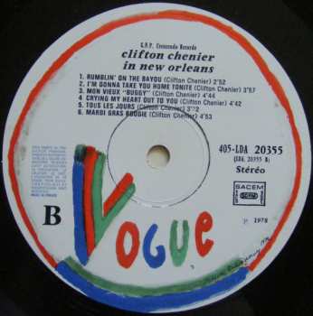 LP Clifton Chenier And His Red Hot Louisiana Band: In New Orleans
