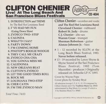 CD Clifton Chenier And His Red Hot Louisiana Band: Live! At The Long Beach And San Francisco Blues Festivals